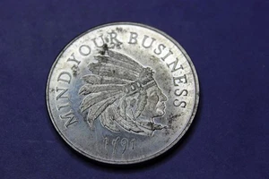TOKEN-MEDAILLE-MIND YOUR BUSINESS-VERFASSUNG-GEWISSENSFREIHEIT - Bild 1 von 2