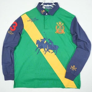 Vintage Polo Ralph Lauren Bleecker Rugby Long sleeve Shirt Size XL Stampede Pony - Picture 1 of 11