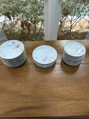 Royal Court Fine China - Carnation -  35 Pieces - Image 1 of 4