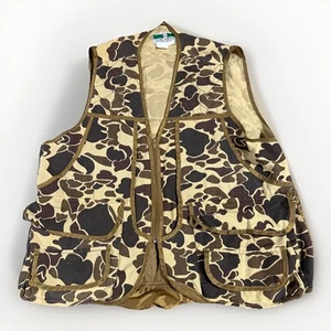 Vest Camouflage Game Winner Men's L 42-44 Woodland Camo Cotton Hunting Pockets - Picture 1 of 8