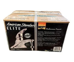 American Standard Elite Single-Handle Bathroom Sink Faucet Chrome 1480 NIB - Picture 1 of 5