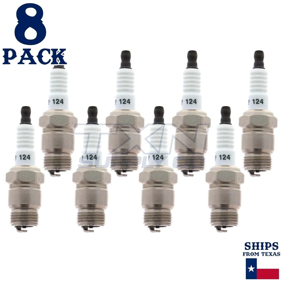 Paquete de 8 bujías Autolite 124 núcleo de cobre ps Foto 1 de 2