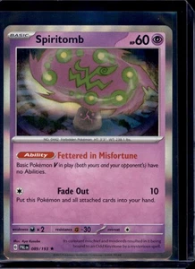 Spiritomb SV02: Paldea Evolved Pokémon #089/193 Holo Rare NM+ - Picture 1 of 2