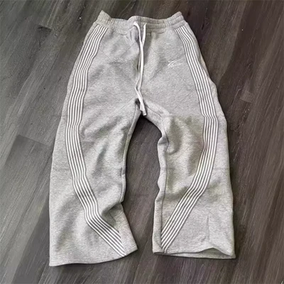 Y2K Baggy Sweatpants Streetwear Grey Harajuku Hiphop Vintage Joggers Archive Men - Image 1 of 4