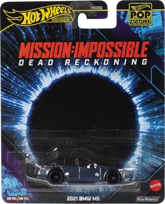 MISSION IMPOSSIBLE Modello Auto BMW M5 Hot Wheels POP CULTURE 1/64 7cm JBL58 - Immagine 1 di 4