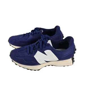 New Balance 327 Unisex Herren 10,5 Freizeit Sneaker Schuhe Navy Blau & Weiß Komfort - Bild 1 von 7