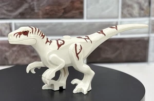 Lego Atrociraptor Dinosaur Jurassic World White Raptor figure - Picture 1 of 4