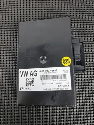 Audi A8 A8 Quattro 2011-12 módulo de control de interfaz de puerta de enlace caja cerebral 4H0907468 Foto 1 de 2