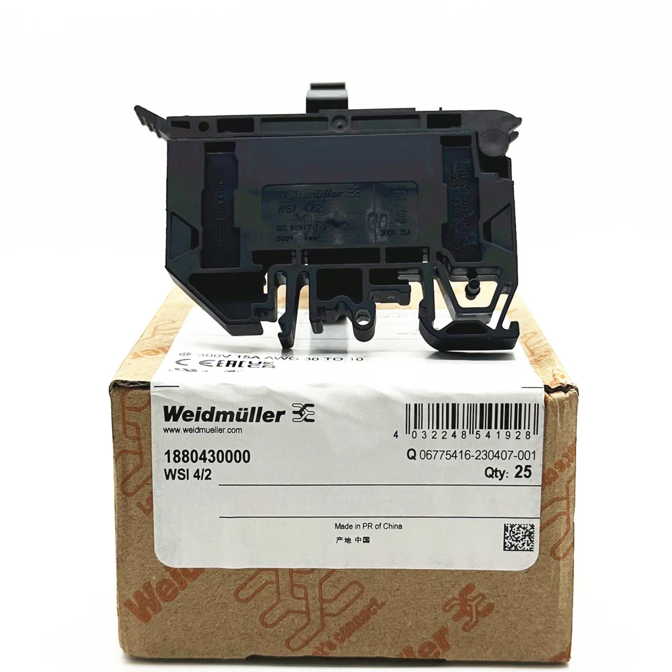 25pcs Screw-connected Inch Fuse Terminal 1880430000 WSI 4/2 - Image 1 of 1