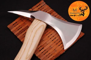 SPIKE HEAD HANDMADE CARBON STEEL AXE HATCHET INTEGRAL VIKING TOMAHAWK 873 - Picture 1 of 5