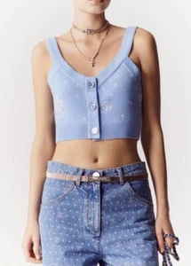 CHANEL 2023 SPRING/SUMMER CROP TOP. SIZE 38 (US 4). - Picture 1 of 10