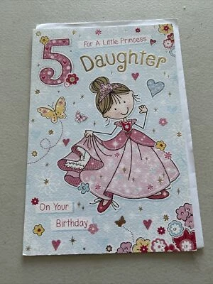 Tarjeta de cumpleaños grande de Jelly Beans - quinto cumpleaños de hija Foto 1 de 2