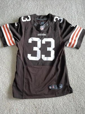 Camiseta de fútbol americano Nike NFL Trent Richardson #33 Cleveland marrón talla 40 cosida Foto 1 de 4