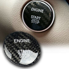 Real Black Carbon Fiber Engine Start Button Cover Fits R230 R231 SL63 SLC43