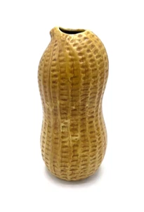 RAYMOR Pottery Pop Art 8.5 inch PEANUT Vase Mancer Italy, MCM Vintage Ceramic - Picture 1 of 8