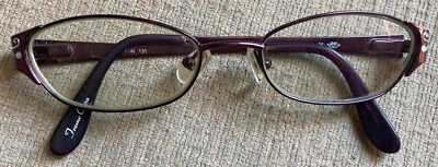 Phoebe Couture Eyewear Women’s Eyeglasses Full Metal Frame P235 Purple 49-17-130 Foto 1 de 4