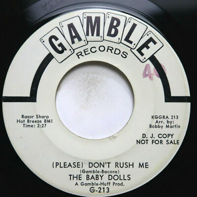 BABY DOLLS - (PLEASE) DON'T RUSH ME (PROMO) - SOUL 45 Foto 1 de 2