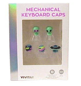 TAPAS DE TECLADO MECÁNICAS VIVITAR 2024 (OVNI ALIENS) NUEVAS Y SELLADAS DE FÁBRICA - Imagen 1 de 8