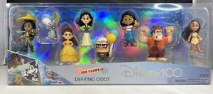 Disney 100 Years Of Defying Odds Collector Character Figures Limited Edition 8pc - Picture 1 of 3