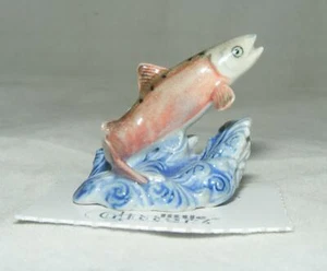 Little Critterz Miniatura Porcelana Animal Salmón "Salto" LC874 - Imagen 1 de 5