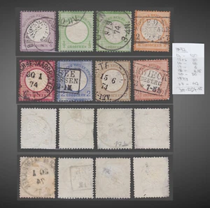 1872 DEUTSCHLAND GROSSES SCHILD LOT GEBRAUCHT - GROSCHEN SCT.14-20 MI.16-22 - Bild 1 von 1