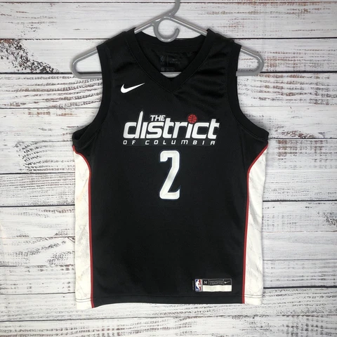 Nike Washington Wizards John Wall Black City Edition Swimgman NBA Jersey Youth M Cover