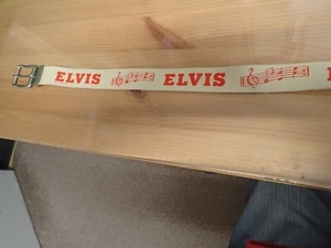 ELVIS PRESLEY - RARE 1970's LADIES FAUX LEATHER BELT - MADE IN ENGLAND - LOOK! - Imagen 1 de 8