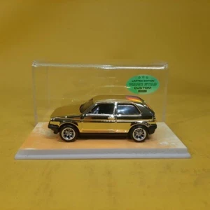 Hot Wheels VOLKSWAGEN GOLF MK2 Gold CHROME (WANGSTAR CUSTOM) Limited REAL RIDERS - Picture 1 of 13