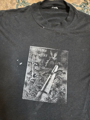 RARE Vintage 90's Drinkers Purgatory Hardcore Punk Rock Shirt Black Size Small - Image 1 of 4