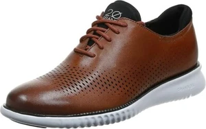 Cole Haan 2.0 Zerogrand Laser Wingtip Oxford Tan/Ivory 8.5 - Picture 1 of 6