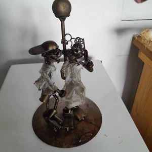 Deko Figuren, Metall,     Schrauben-Pärchen zum Selbstherrichten - Bild 1 von 5