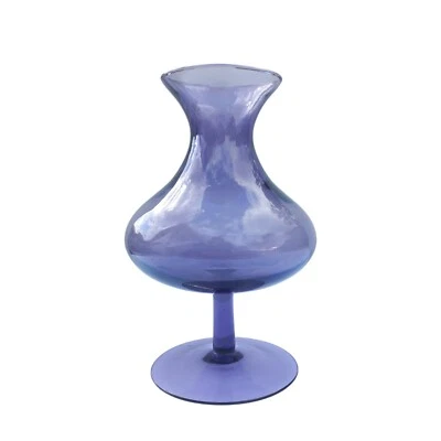 Large Vintage Handblown Glass Purple  Vase - image 1 of 4