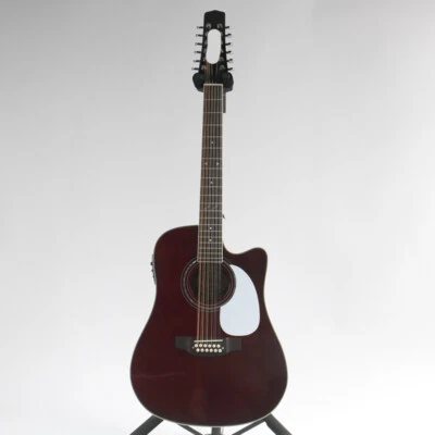 Taka 12 Strings Electric Acoustic Guitar Solid Spruce Top White Pickguard 20F - Image 1 of 4