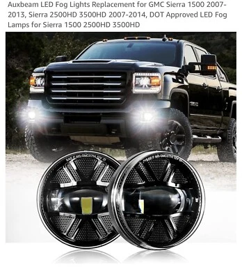 For 2007-2013 GMC Sierra 1500 / 2007-2014 2500HD 3500HD Bumper LED Fog Lights - Image 1 of 4