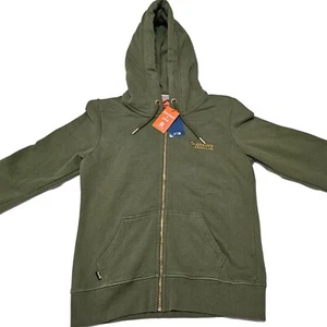 Superdry Chaqueta con Capucha Essential Logo Cremallera - Talla 10 - Caqui - Imagen 1 de 9