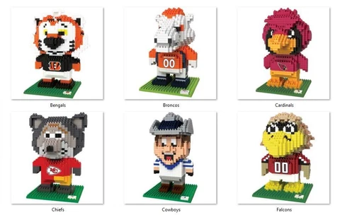 NFL Team Mascot Shaped BRXLZ 3-D Puzzle -Select- Team Below Cover