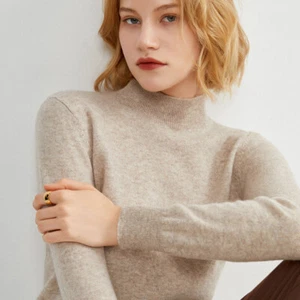 Lady Knitted Sweaters Pullover Blouse Soft Fall Winter Slim Fit Solid Basic Cosy - Picture 1 of 22