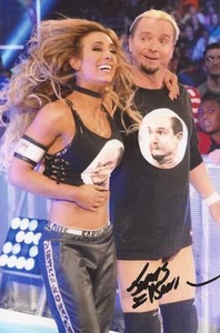 WWE WRESTLING: FOTO DE ACCIÓN FIRMADA POR JAMES ELLSWORTH 6x4 + certificado de autenticidad **prueba** - Imagen 1 de 2