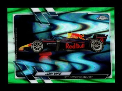 2021 TOPPS CHROME F1 FORMULA 1 GREEN RAYWAVE REFRACTOR #127 JURI VIPS 47/99 - Image 1 of 2