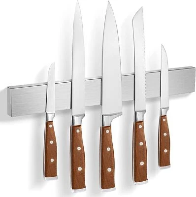 Tira magnética de cuchillo de 16 pulgadas para nevera de pared cocina RV soporte de utensilios Foto 1 de 4