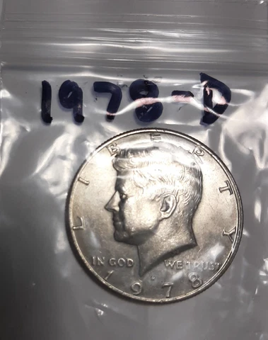 1978-D Kennedy Half Dollar, Circulated but NICE ! Cover