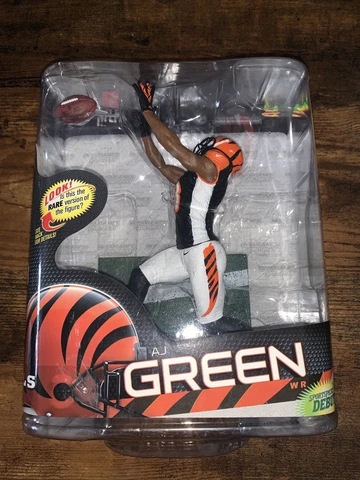 Mcfarlane Toys Nfl Bengals AJ Green Figure Moc Sealed New Cover
