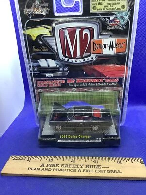 CASTLINE M2 MACHINES DETROIT MUSCLE 1966 Dodge Charger BLACK RELEASE 8 (032) - Imagem 1 de 4
