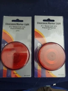 2X RoadPro RP-1010R Red 0.5" Round Sealed Light - Picture 1 of 2