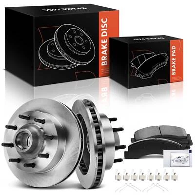 Nuevos rotores de freno de disco + pastillas de freno de cerámica para Ford Excursion 2003-2005 delanteras Foto 1 de 4