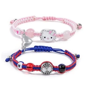 Couples/Friendship Matching Bracelets,Bat/Spider/kitty Bracelets Spider-kitty - Picture 1 of 7