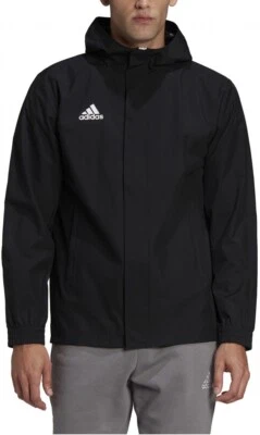 adidas Jacket Mens Entrada 22 All Weather Black Teamwear Football Lightweight - Image 1 of 4