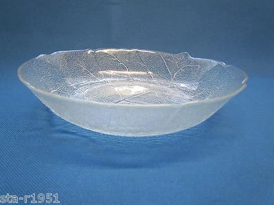 Schale Glas Blatt Obst / Salat / Dessert / Süssigkeiten  #1007 - Bild 1 von 2