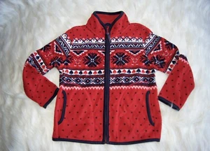 Uniqlo Kinder Gr. 3-4 bedruckte Fleece Full-Zip Langarm Jacke Mädchen Winter  - Bild 1 von 6