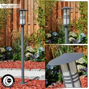 Außen Wege Leuchte Glas modern Einfahrt Garten Hof Beleuchtung anthrazit/weiß - Bild 1 von 10
